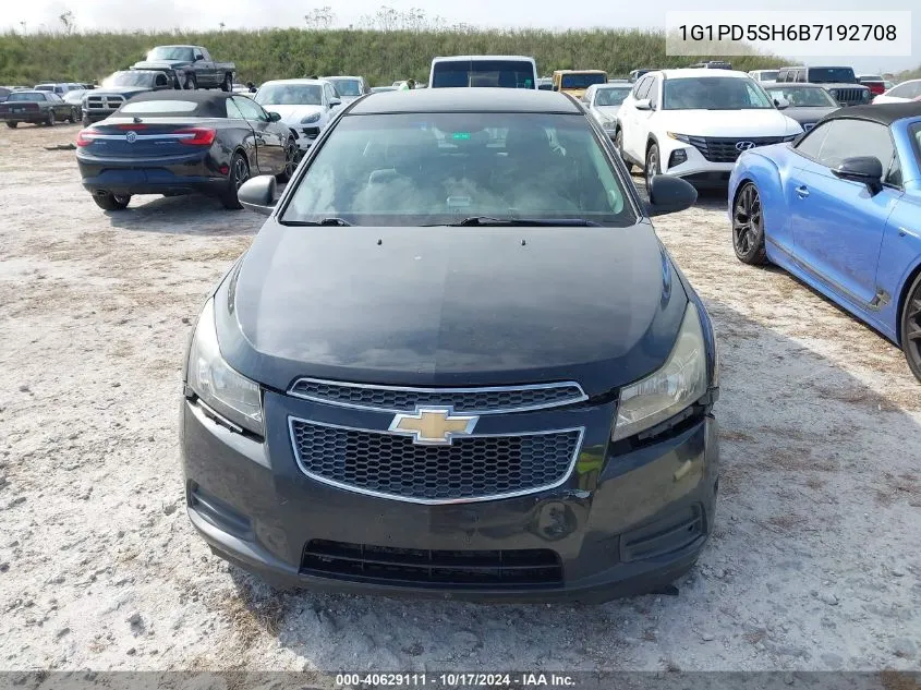 1G1PD5SH6B7192708 2011 Chevrolet Cruze Ls