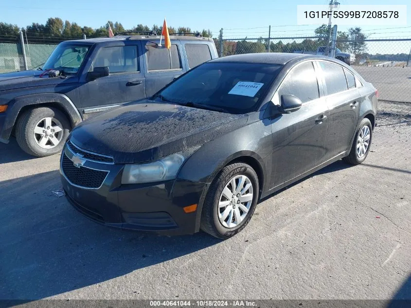 1G1PF5S99B7208578 2011 Chevrolet Cruze 1Lt