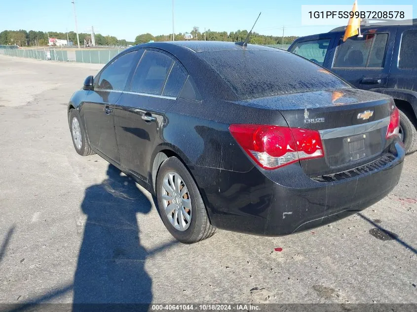 2011 Chevrolet Cruze 1Lt VIN: 1G1PF5S99B7208578 Lot: 40641044