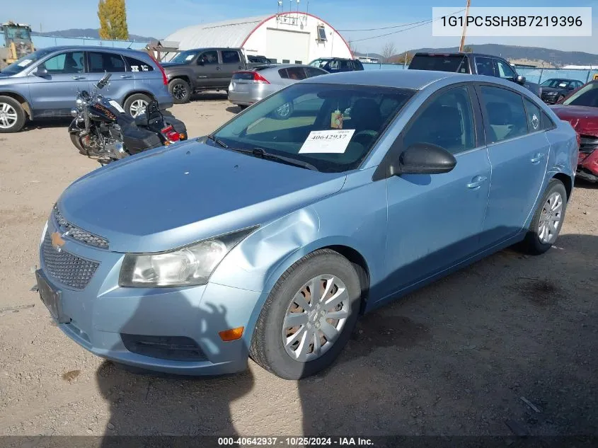 2011 Chevrolet Cruze Ls VIN: 1G1PC5SH3B7219396 Lot: 40642937