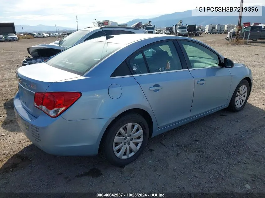 2011 Chevrolet Cruze Ls VIN: 1G1PC5SH3B7219396 Lot: 40642937