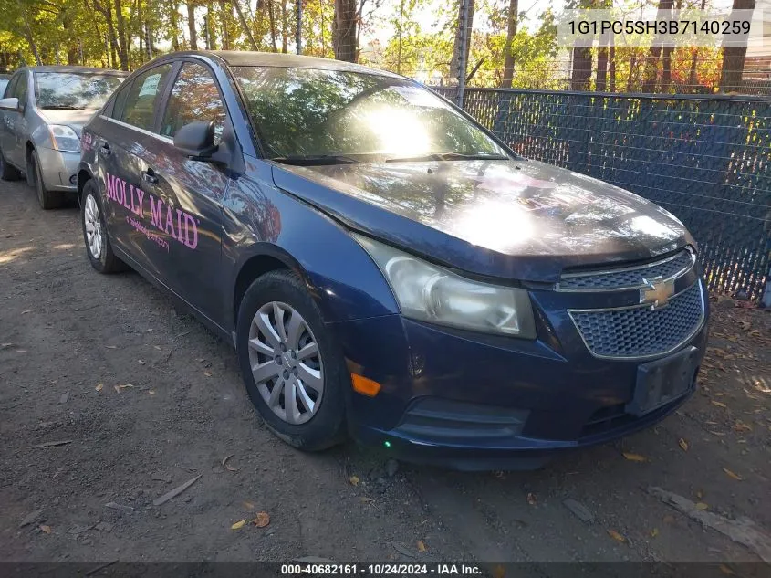 2011 Chevrolet Cruze Ls VIN: 1G1PC5SH3B7140259 Lot: 40682161