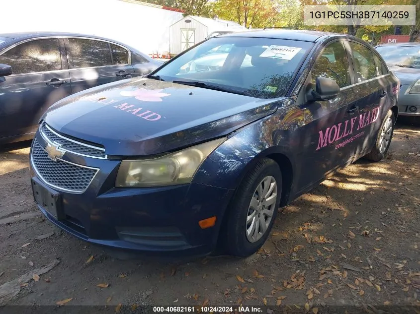 1G1PC5SH3B7140259 2011 Chevrolet Cruze Ls