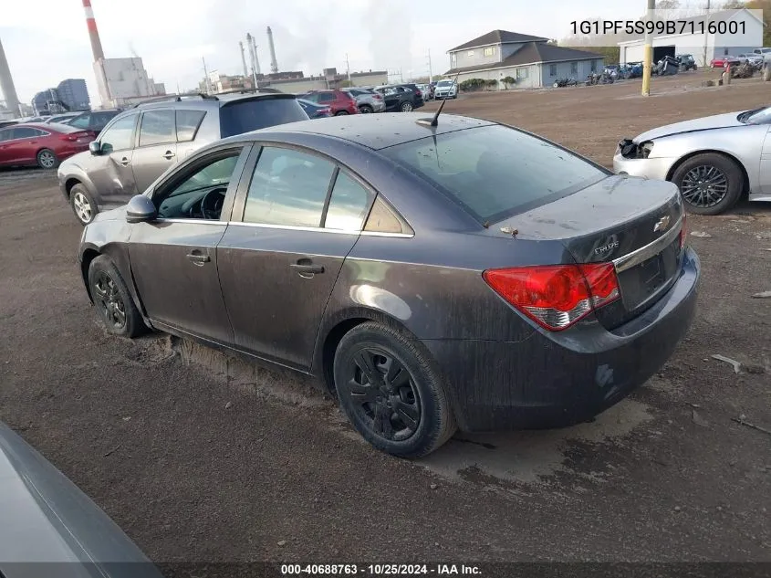 2011 Chevrolet Cruze 1Lt VIN: 1G1PF5S99B7116001 Lot: 40688763