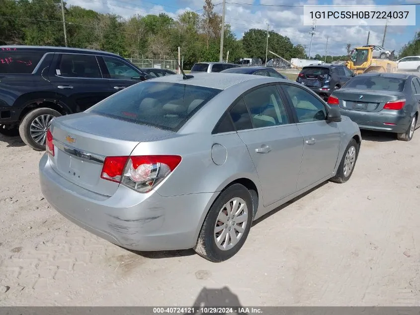 1G1PC5SH0B7224037 2011 Chevrolet Cruze Ls