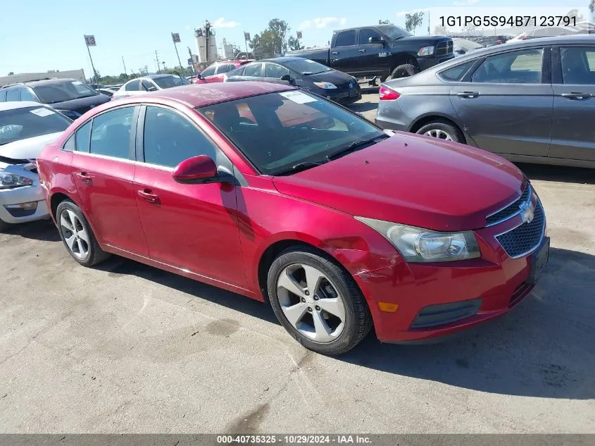 2011 Chevrolet Cruze 2Lt VIN: 1G1PG5S94B7123791 Lot: 40735325