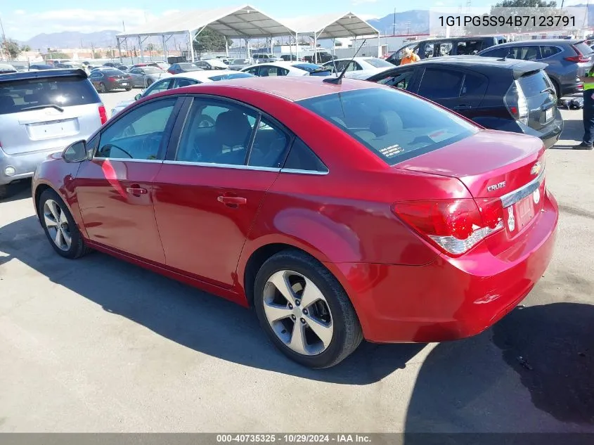 2011 Chevrolet Cruze 2Lt VIN: 1G1PG5S94B7123791 Lot: 40735325