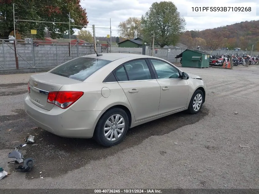 2011 Chevrolet Cruze 1Lt VIN: 1G1PF5S93B7109268 Lot: 40736245