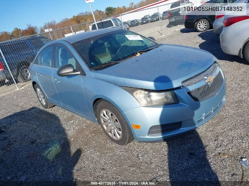 2011 Chevrolet Cruze Ls VIN: 1G1PC5SH0B7148352 Lot: 40772035