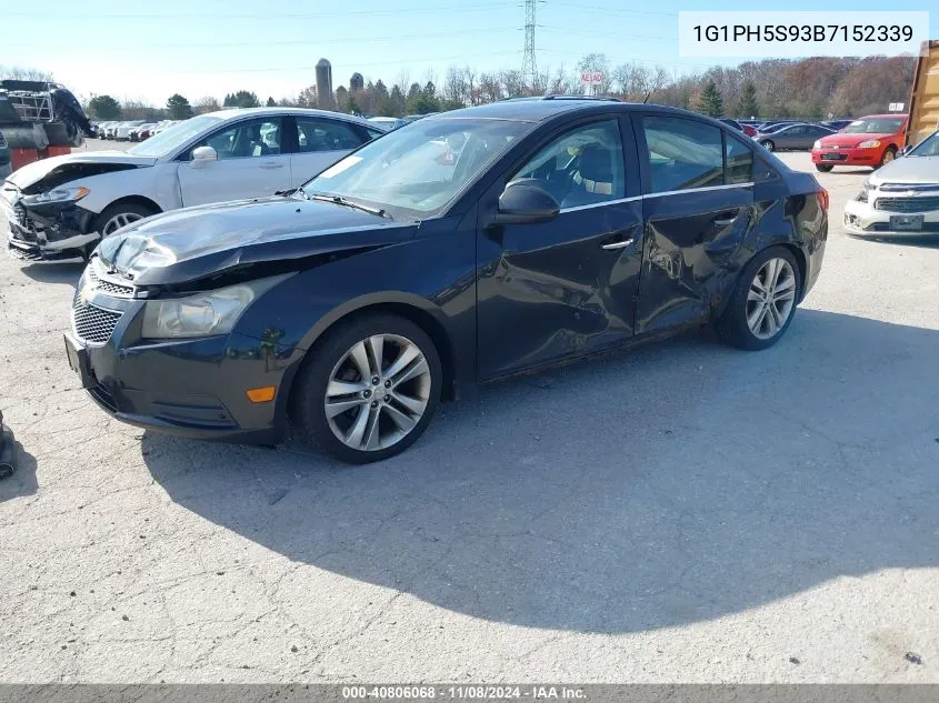 2011 Chevrolet Cruze Ltz VIN: 1G1PH5S93B7152339 Lot: 40806068