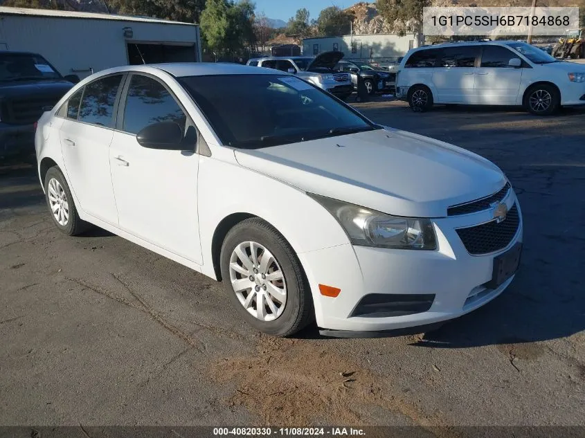 2011 Chevrolet Cruze Ls VIN: 1G1PC5SH6B7184868 Lot: 40820330