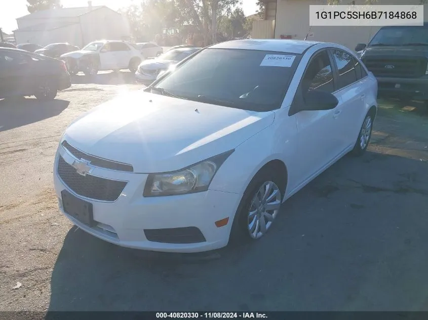 2011 Chevrolet Cruze Ls VIN: 1G1PC5SH6B7184868 Lot: 40820330