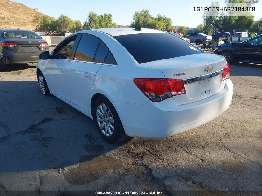 2011 Chevrolet Cruze Ls VIN: 1G1PC5SH6B7184868 Lot: 40820330