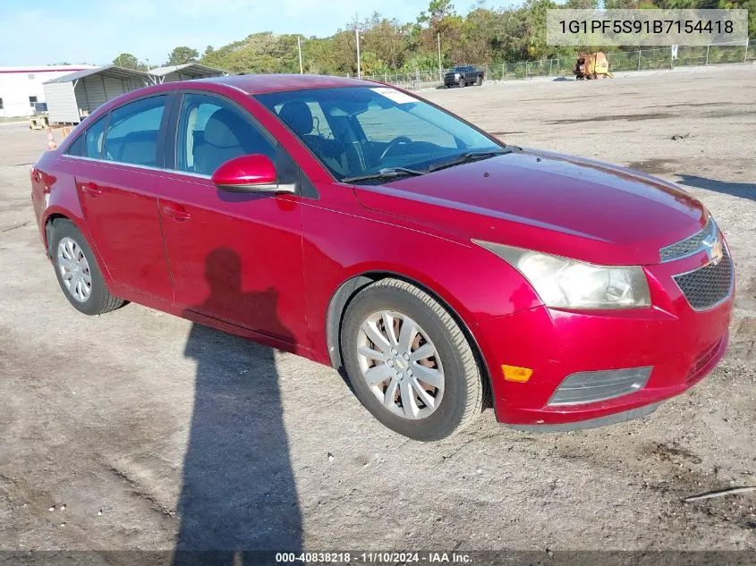 1G1PF5S91B7154418 2011 Chevrolet Cruze 1Lt