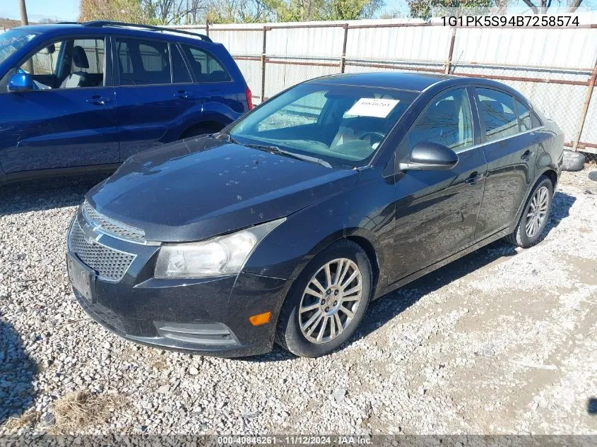 2011 Chevrolet Cruze Eco VIN: 1G1PK5S94B7258574 Lot: 40846261