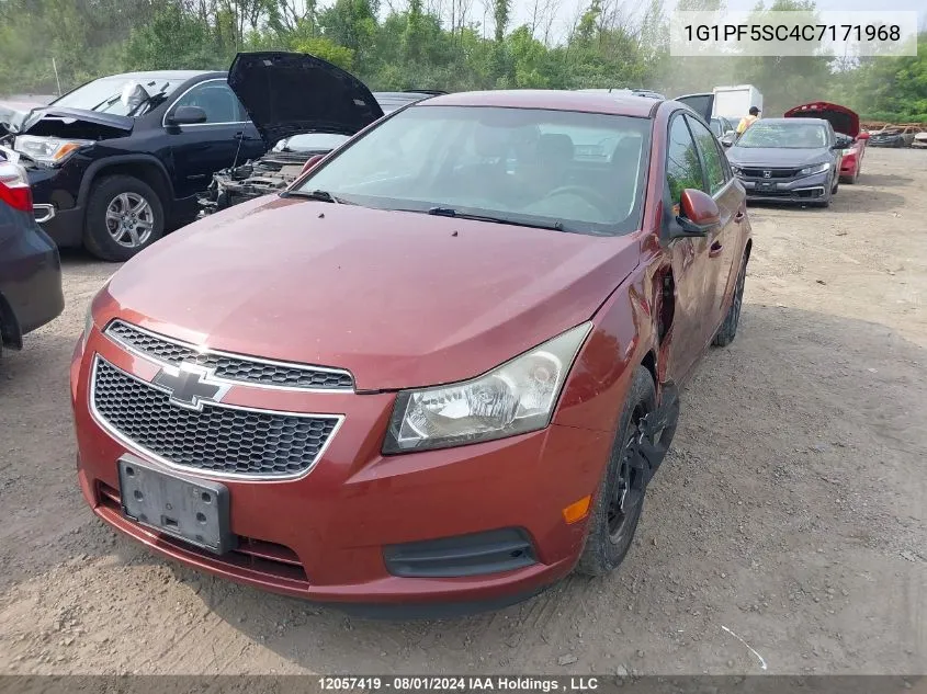 2012 Chevrolet Cruze Lt VIN: 1G1PF5SC4C7171968 Lot: 12057419