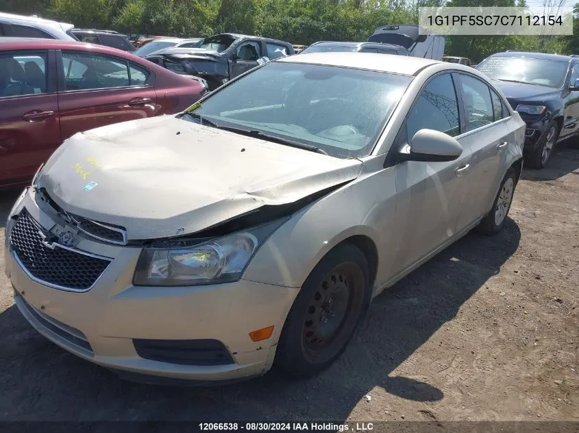 2012 Chevrolet Cruze VIN: 1G1PF5SC7C7112154 Lot: 12066538