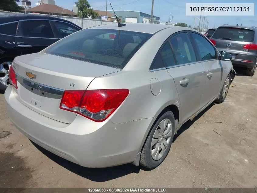 2012 Chevrolet Cruze VIN: 1G1PF5SC7C7112154 Lot: 12066538