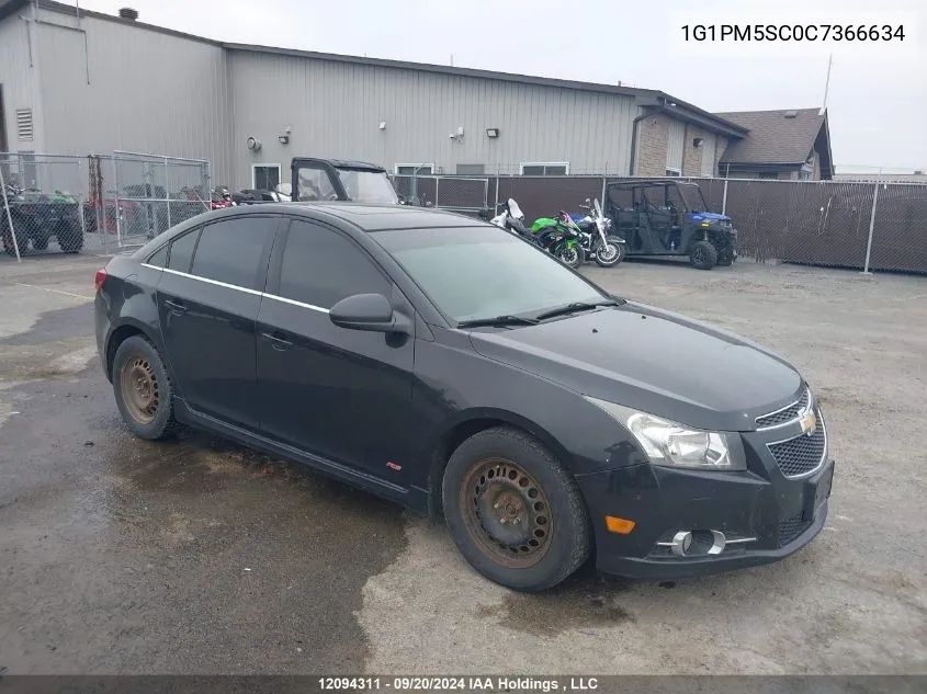 1G1PM5SC0C7366634 2012 Chevrolet Cruze Lt