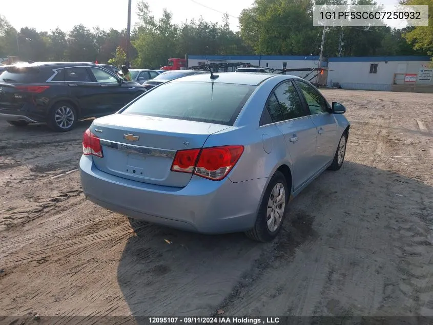 2012 Chevrolet Cruze VIN: 1G1PF5SC6C7250932 Lot: 12095107