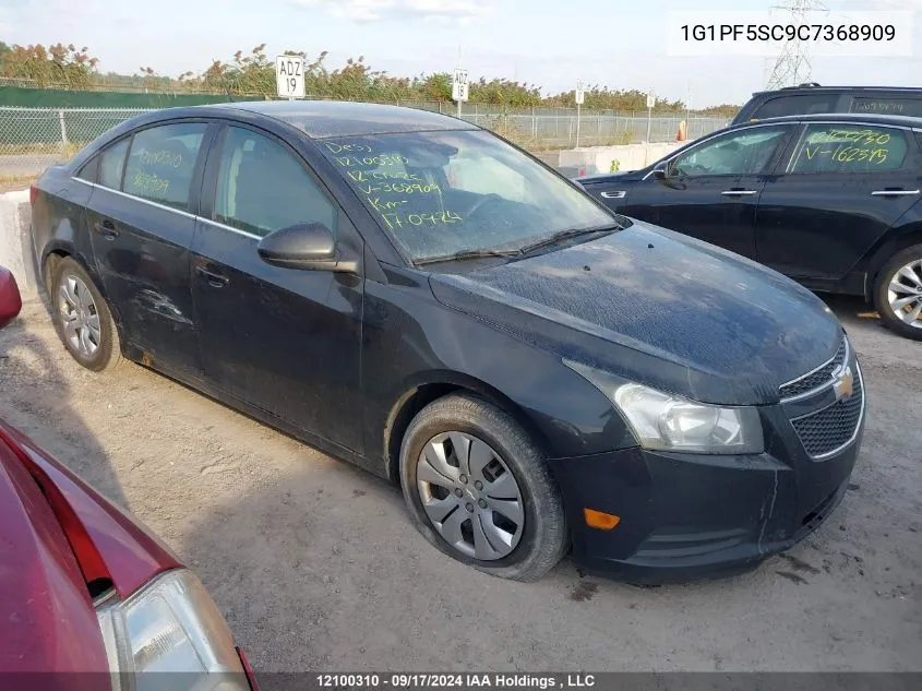 2012 Chevrolet Cruze Lt VIN: 1G1PF5SC9C7368909 Lot: 12100310