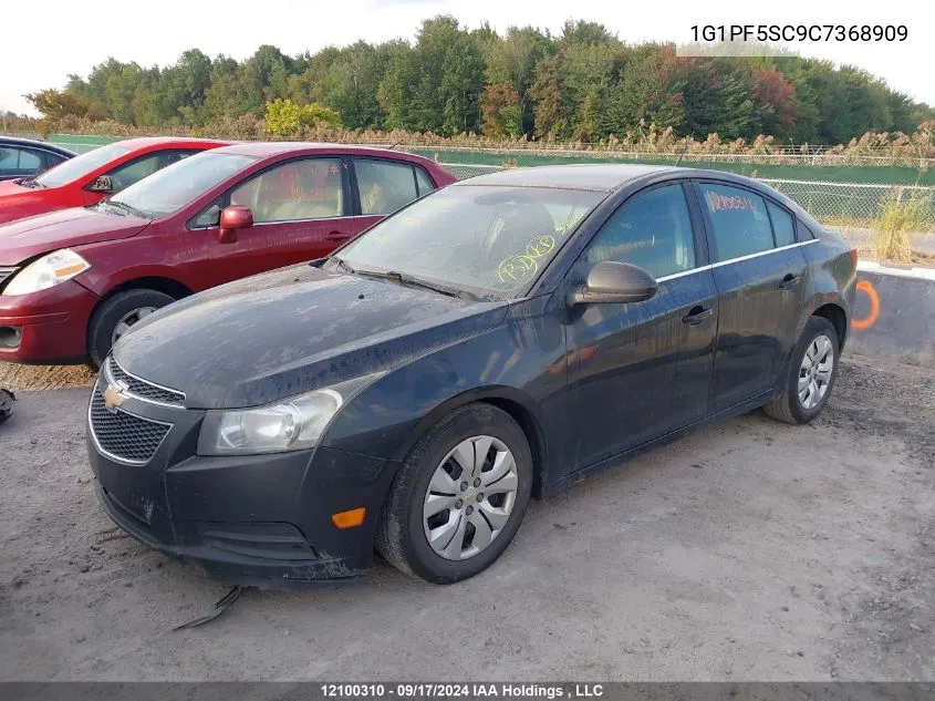 2012 Chevrolet Cruze Lt VIN: 1G1PF5SC9C7368909 Lot: 12100310