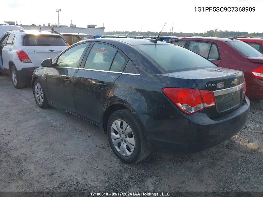 2012 Chevrolet Cruze Lt VIN: 1G1PF5SC9C7368909 Lot: 12100310