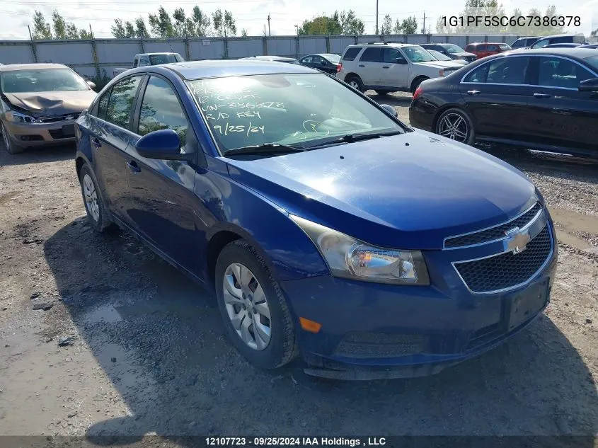 1G1PF5SC6C7386378 2012 Chevrolet Cruze Lt