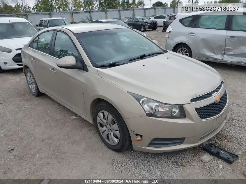 2012 Chevrolet Cruze VIN: 1G1PF5SC2C7180037 Lot: 12110404