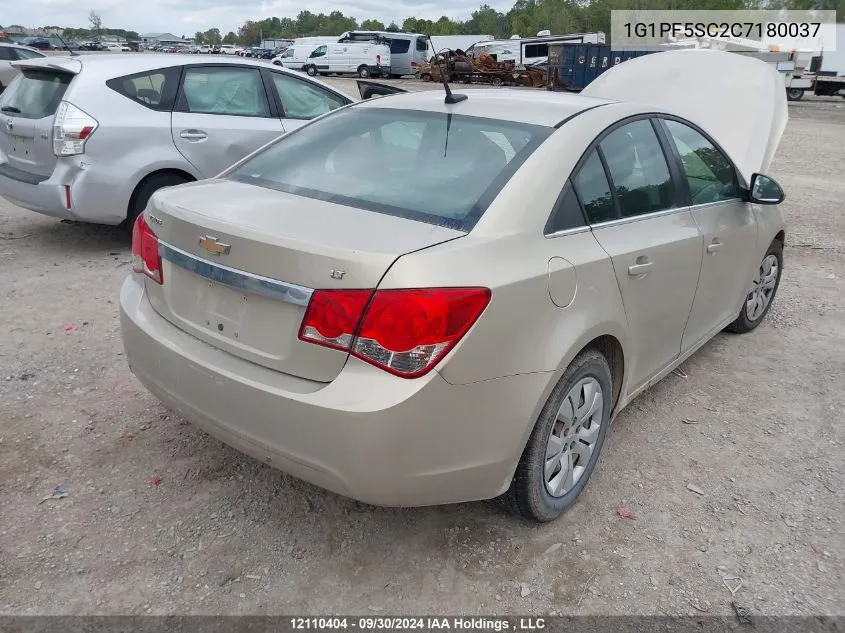 2012 Chevrolet Cruze VIN: 1G1PF5SC2C7180037 Lot: 12110404