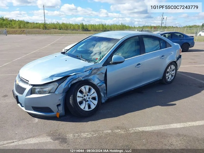 1G1PF5SC0C7243779 2012 Chevrolet Cruze