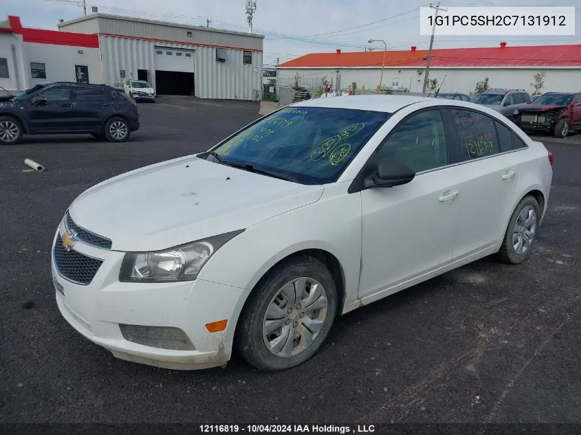 1G1PC5SH2C7131912 2012 Chevrolet Cruze Ls