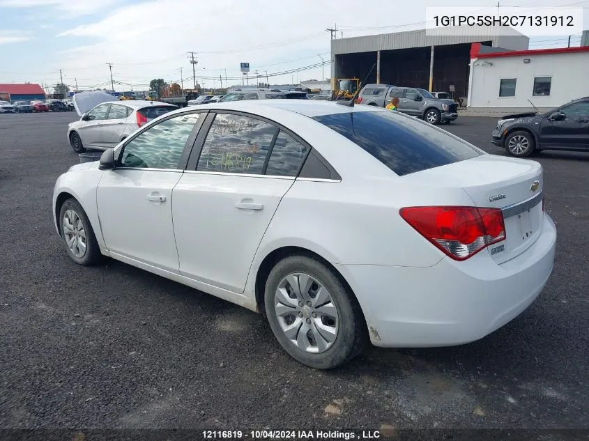 1G1PC5SH2C7131912 2012 Chevrolet Cruze Ls