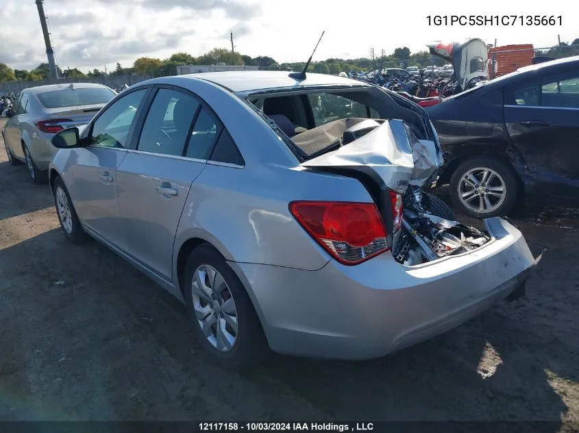 2012 Chevrolet Cruze VIN: 1G1PC5SH1C7135661 Lot: 12117158