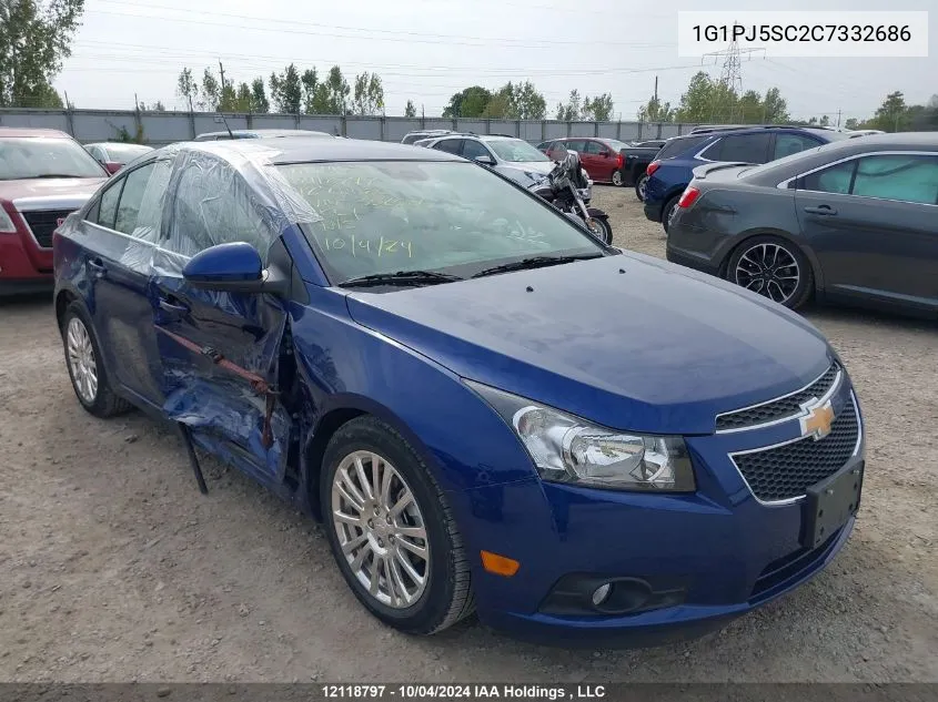 2012 Chevrolet Cruze VIN: 1G1PJ5SC2C7332686 Lot: 12118797