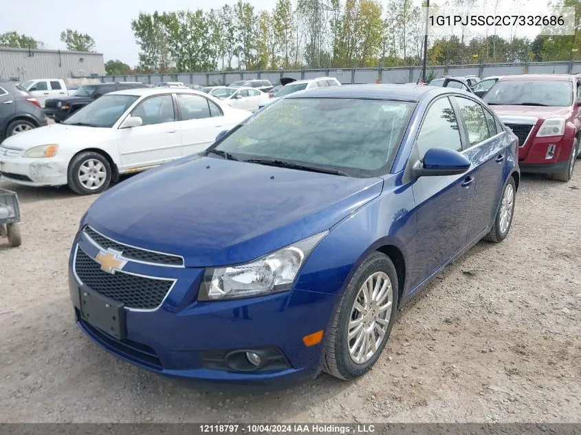 2012 Chevrolet Cruze VIN: 1G1PJ5SC2C7332686 Lot: 12118797