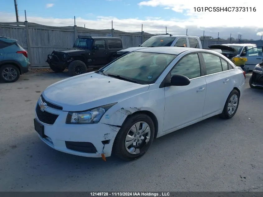 2012 Chevrolet Cruze VIN: 1G1PC5SH4C7373116 Lot: 12149728