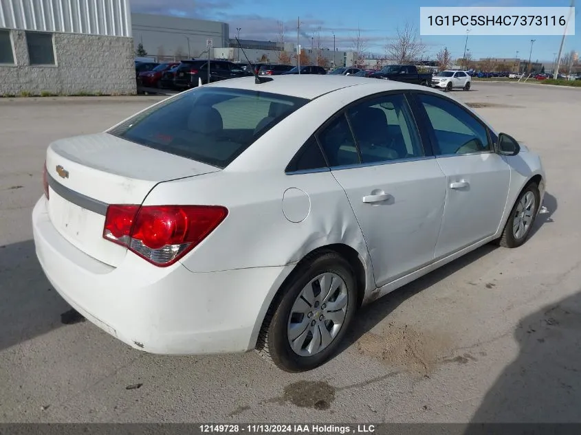 2012 Chevrolet Cruze VIN: 1G1PC5SH4C7373116 Lot: 12149728