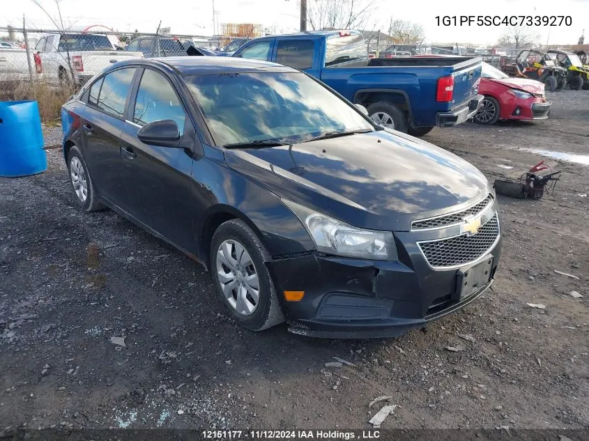 2012 Chevrolet Cruze VIN: 1G1PF5SC4C7339270 Lot: 12151177