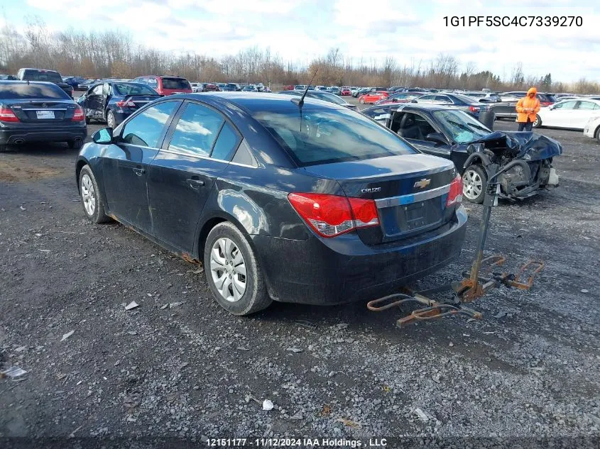 2012 Chevrolet Cruze VIN: 1G1PF5SC4C7339270 Lot: 12151177