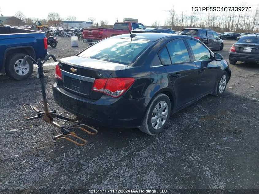 2012 Chevrolet Cruze VIN: 1G1PF5SC4C7339270 Lot: 12151177