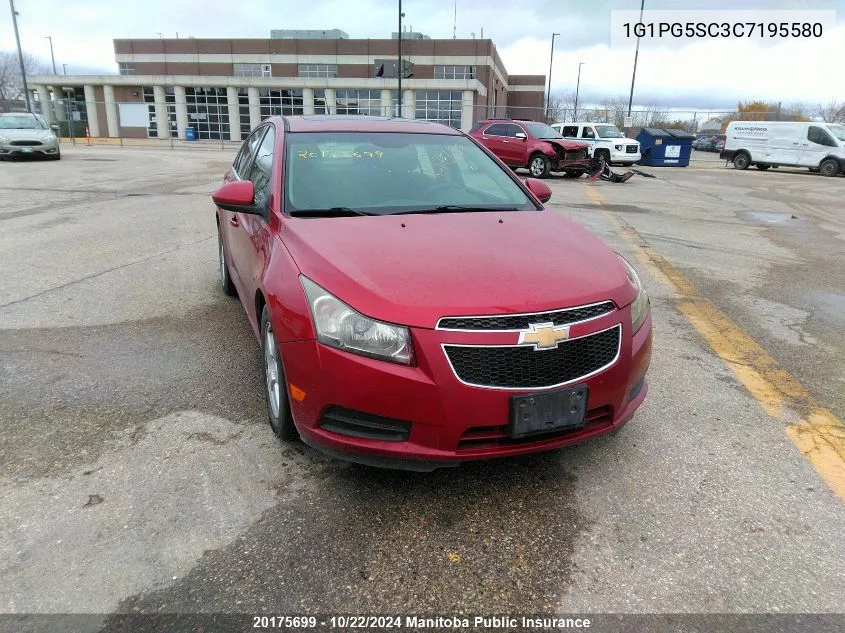 1G1PG5SC3C7195580 2012 Chevrolet Cruze Lt Turbo