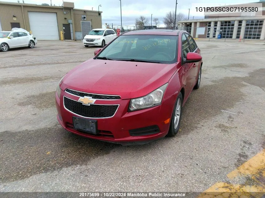 2012 Chevrolet Cruze Lt Turbo VIN: 1G1PG5SC3C7195580 Lot: 20175699