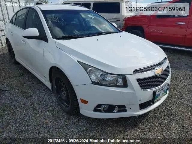 1G1PG5SC3C7159968 2012 Chevrolet Cruze Lt Turbo