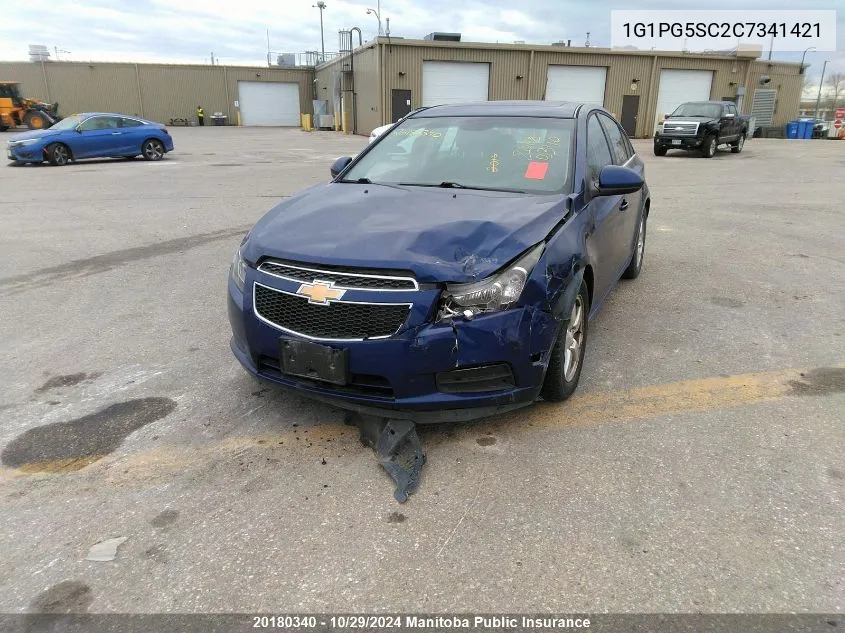 2012 Chevrolet Cruze Lt Turbo VIN: 1G1PG5SC2C7341421 Lot: 20180340