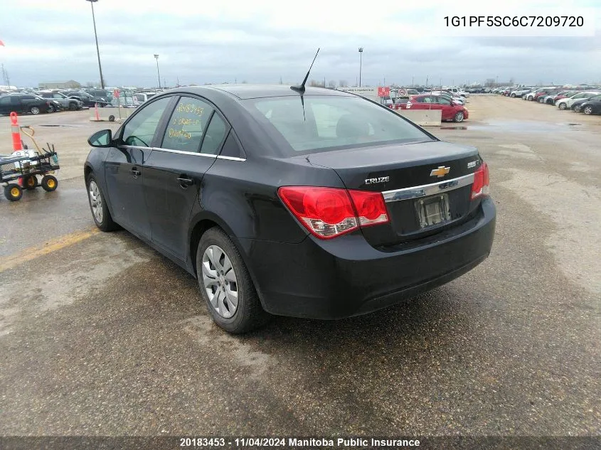 2012 Chevrolet Cruze Lt Turbo VIN: 1G1PF5SC6C7209720 Lot: 20183453