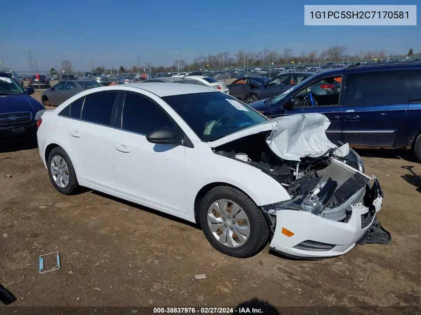 2012 Chevrolet Cruze Ls VIN: 1G1PC5SH2C7170581 Lot: 38837976