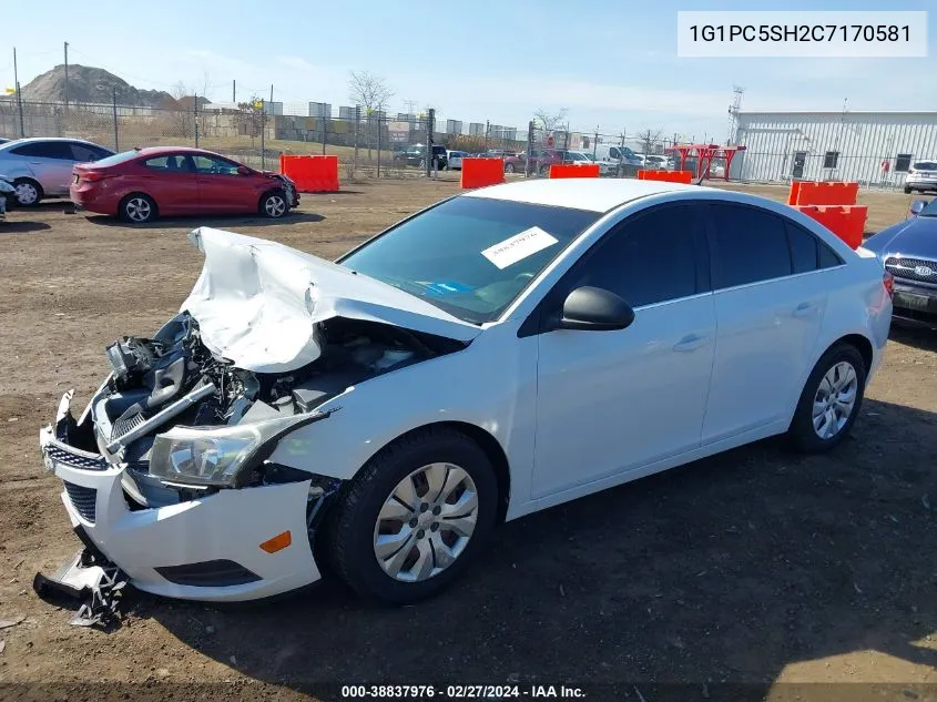 2012 Chevrolet Cruze Ls VIN: 1G1PC5SH2C7170581 Lot: 38837976