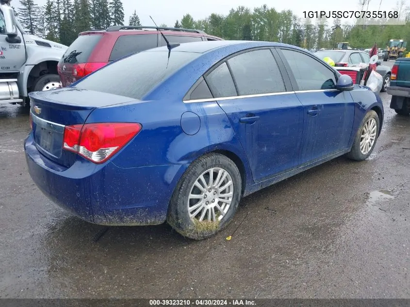 2012 Chevrolet Cruze Eco VIN: 1G1PJ5SC7C7355168 Lot: 39323210