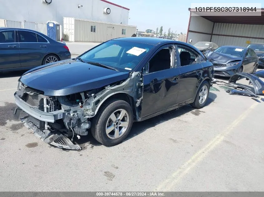 2012 Chevrolet Cruze 1Lt VIN: 1G1PF5SC3C7318944 Lot: 39744578